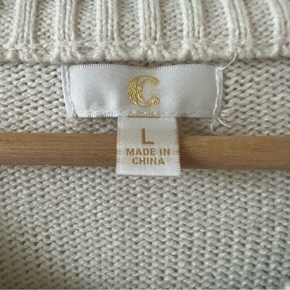 Unicorn Believe Knit Christmas  Sweater SZ Large - Picture 11 of 16